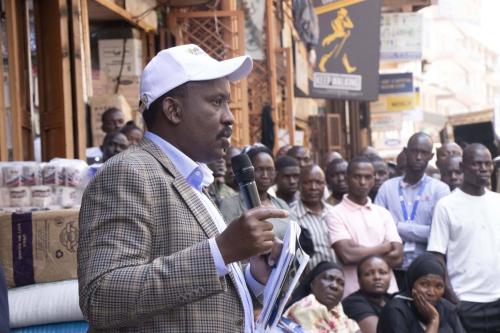 C.G engages Kikuubo traders on EFRIS usage